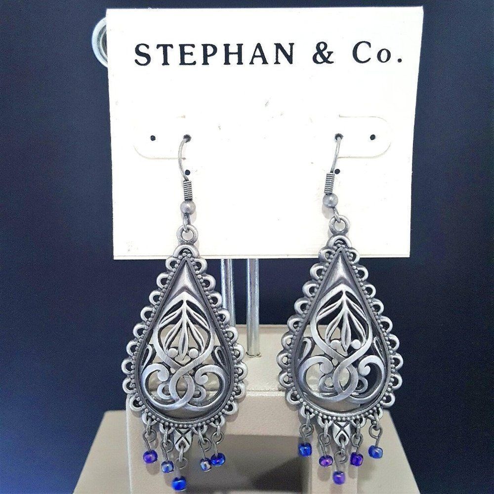 STEPHAN & Co. Vintage Silver BOHO Earrings